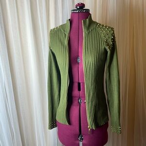 Fontana Army Green w/ Gold Studs Size S